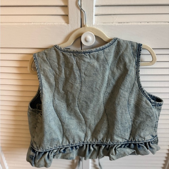 Three Bird Nest Denim Vest - Picture 2 of 2